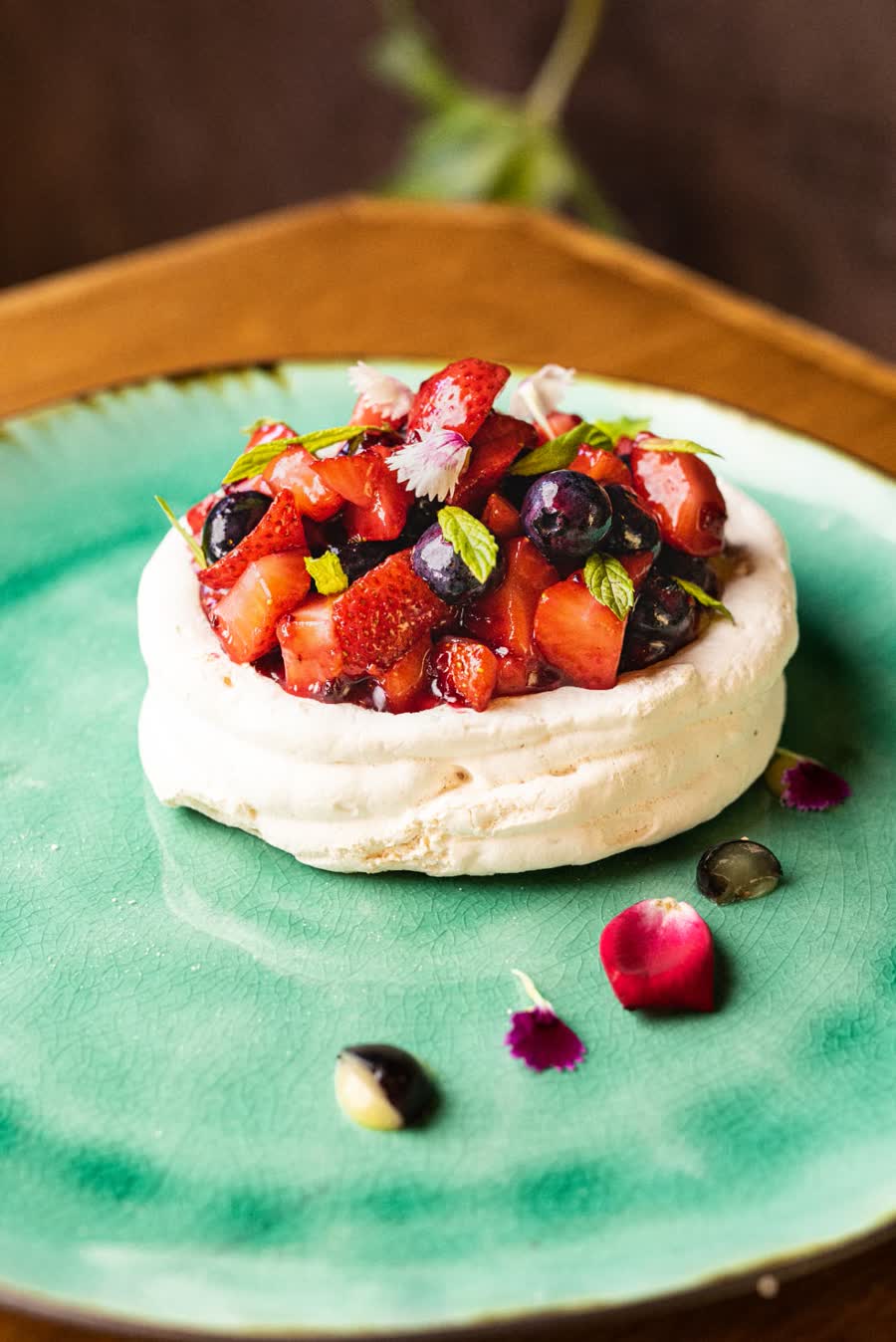 Pavlova de frutas